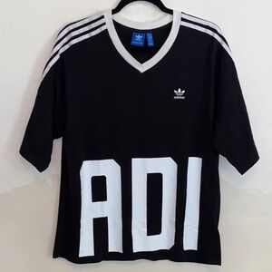 Adidas Black and White T-Shirt